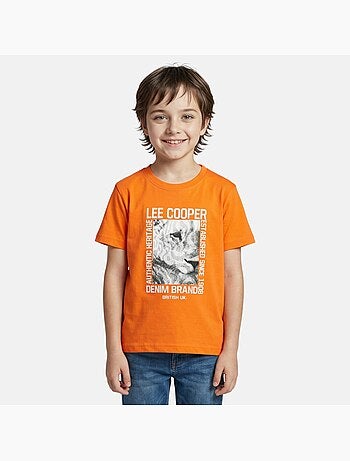 Lee Cooper - T shirt garçon manches courtes imprimé