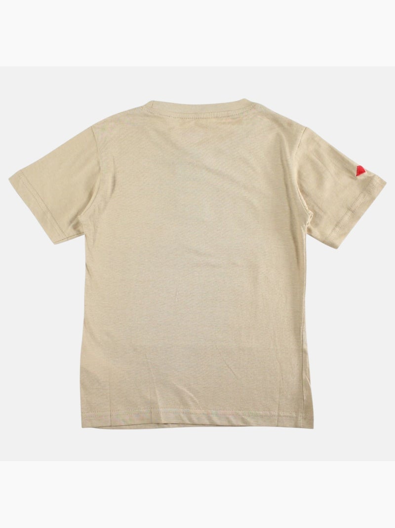 Lee Cooper - T shirt garçon manches courtes imprimé plage Beige - Kiabi