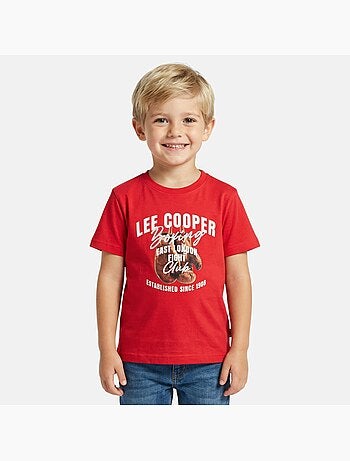 Lee Cooper - T shirt garçon manches courtes imprimé
