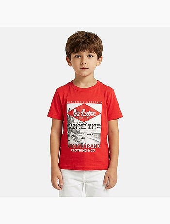 Lee Cooper - T shirt garçon manches courtes imprimé
