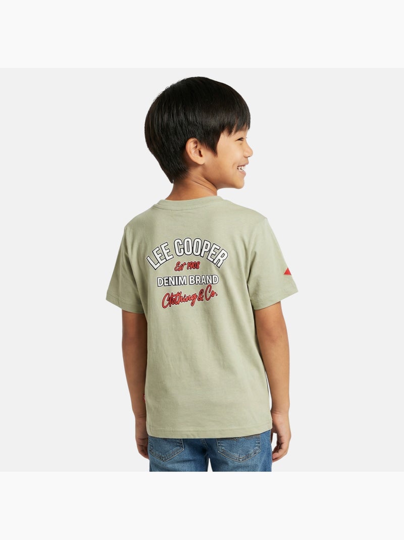 Lee Cooper - T shirt garçon manches courtes Vert - Kiabi