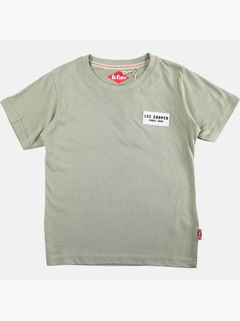 Lee Cooper - T shirt garçon manches courtes Vert - Kiabi