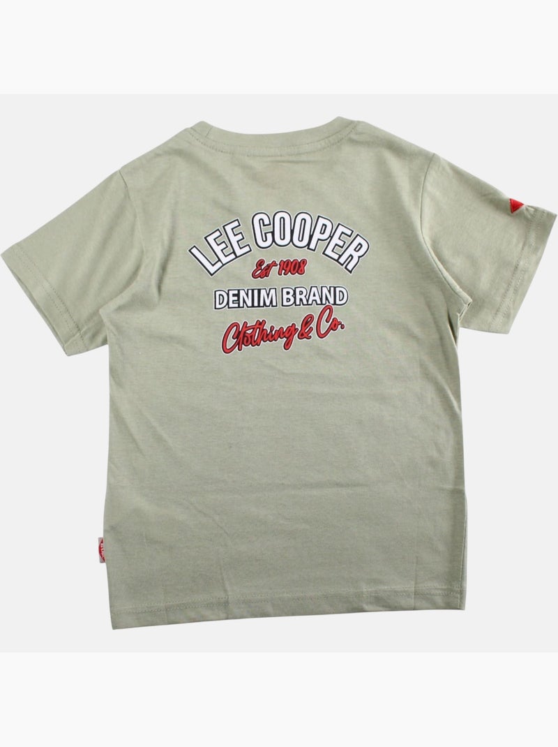 Lee Cooper - T shirt garçon manches courtes Vert - Kiabi
