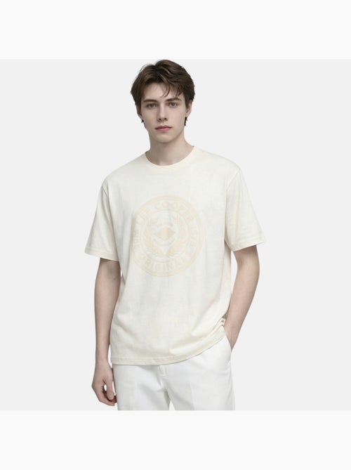 Lee Cooper - T shirt homme blanc manches courtes avec logo embossé - Kiabi