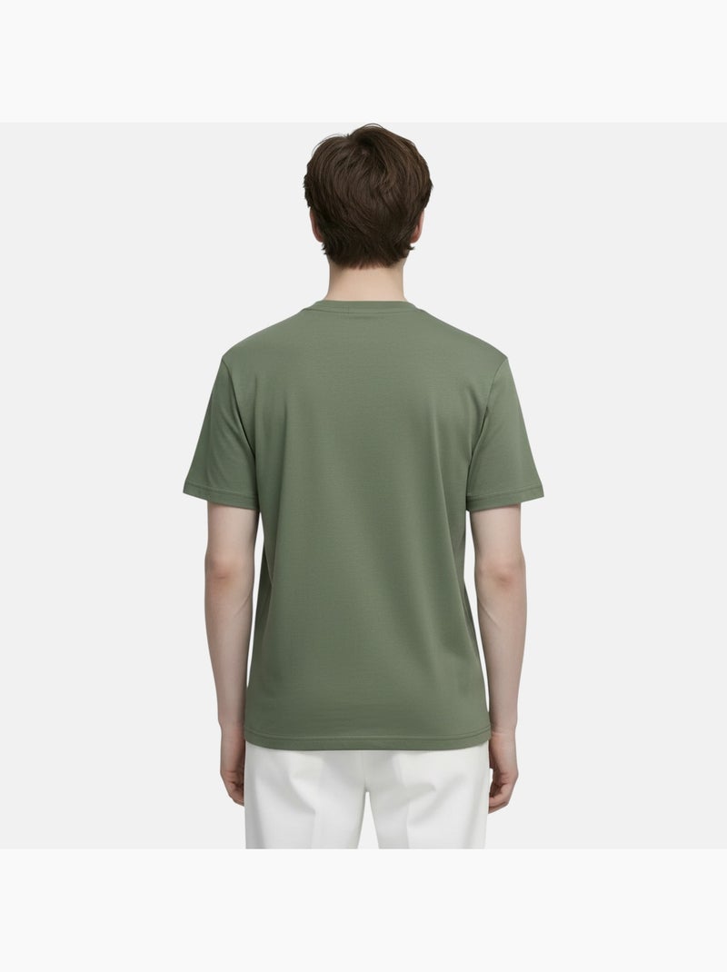 Lee Cooper - T shirt homme kaki manches courtes avec logo embossé Kaki - Kiabi