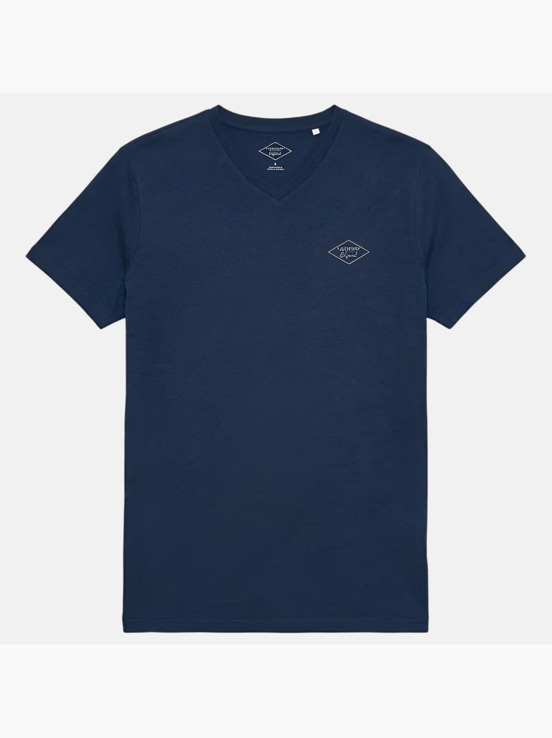Lee Cooper - T-shirt homme manches courtes col V Bleu marine - Kiabi