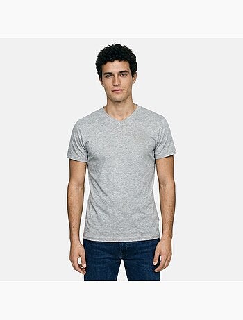 Lee Cooper - T-shirt homme manches courtes col V