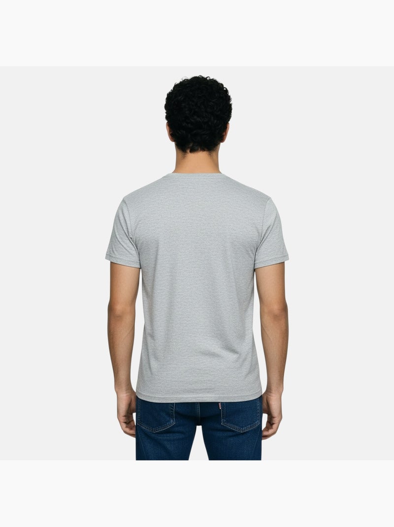 Lee Cooper - T-shirt homme manches courtes col V Gris - Kiabi