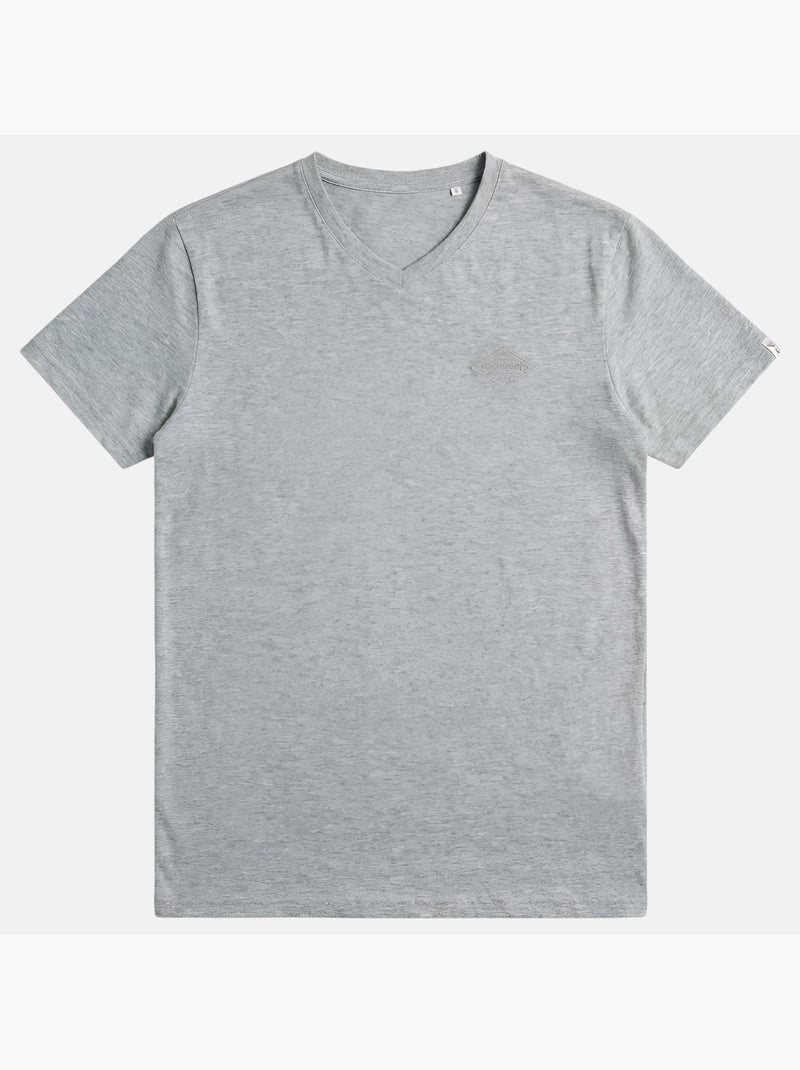 Lee Cooper - T-shirt homme manches courtes col V Gris - Kiabi