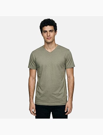 Lee Cooper - T-shirt homme manches courtes col V