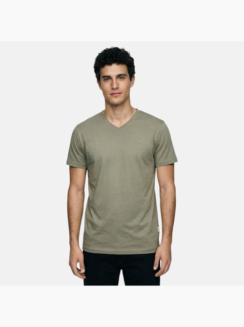 Lee Cooper - T-shirt homme manches courtes col V - Kiabi