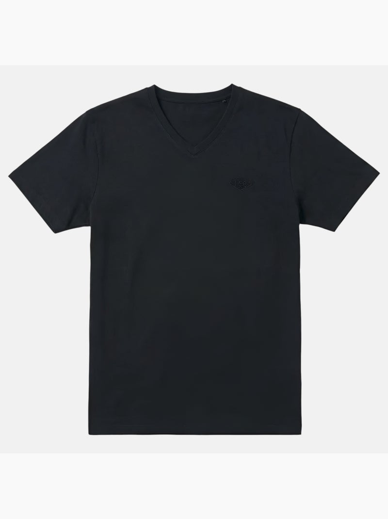 Lee Cooper - T-shirt homme manches courtes col V Noir - Kiabi