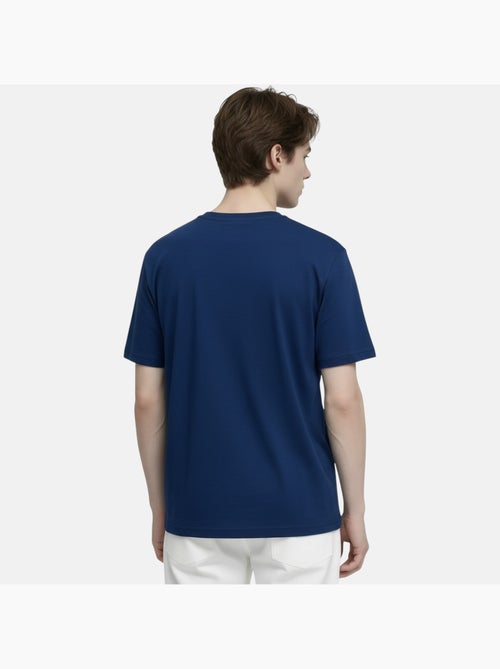 Lee Cooper - T shirt homme marine manches courtes avec logo embossé - Kiabi