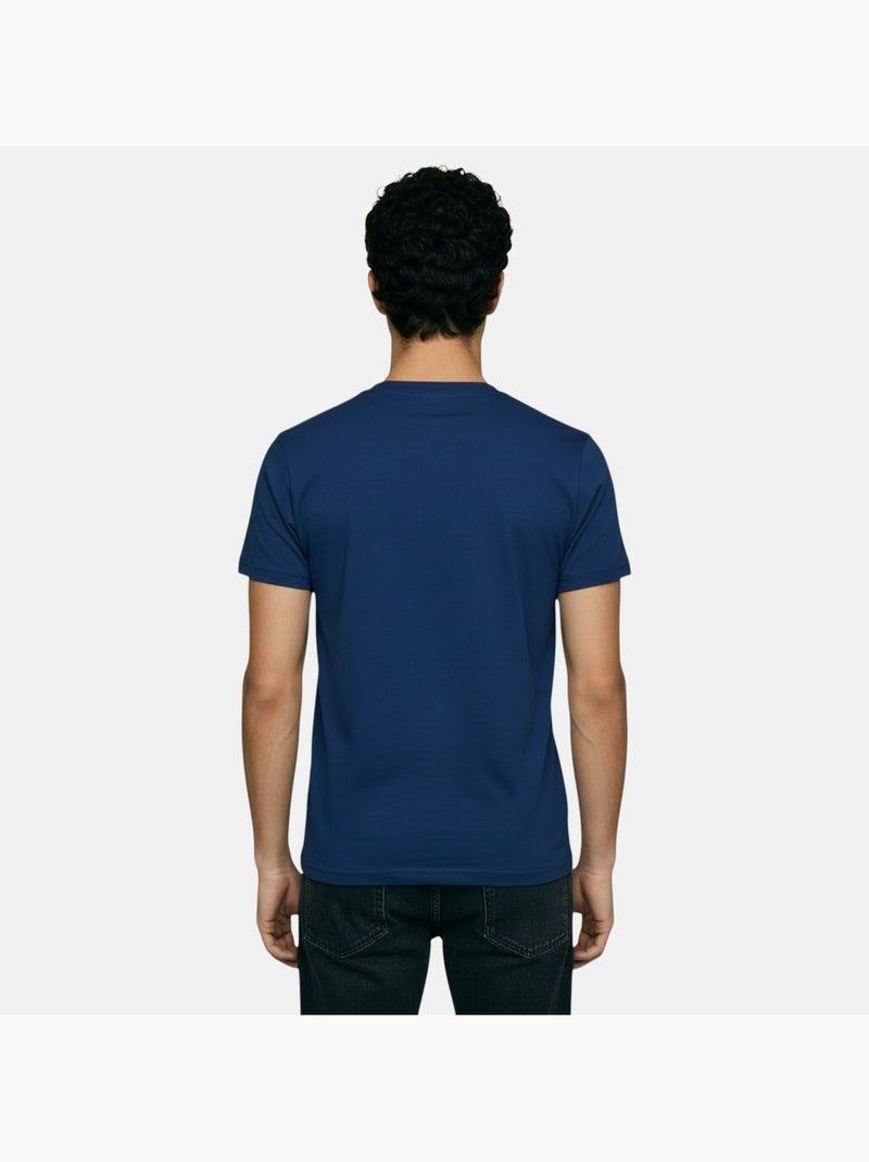 Lee Cooper - T shirt homme marine manches courtes col rond Bleu marine - Kiabi