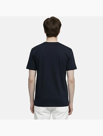 Lee Cooper - T shirt homme noir manches courtes avec logo embossé