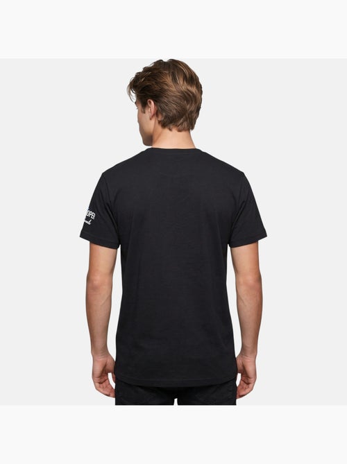 Lee Cooper - T shirt homme noir manches courtes avec poche contrastée - Kiabi