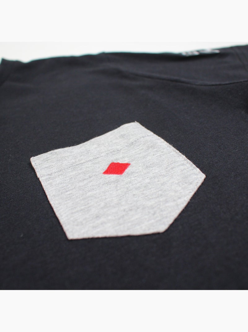 Lee Cooper - T shirt homme noir manches courtes avec poche contrastée Noir - Kiabi
