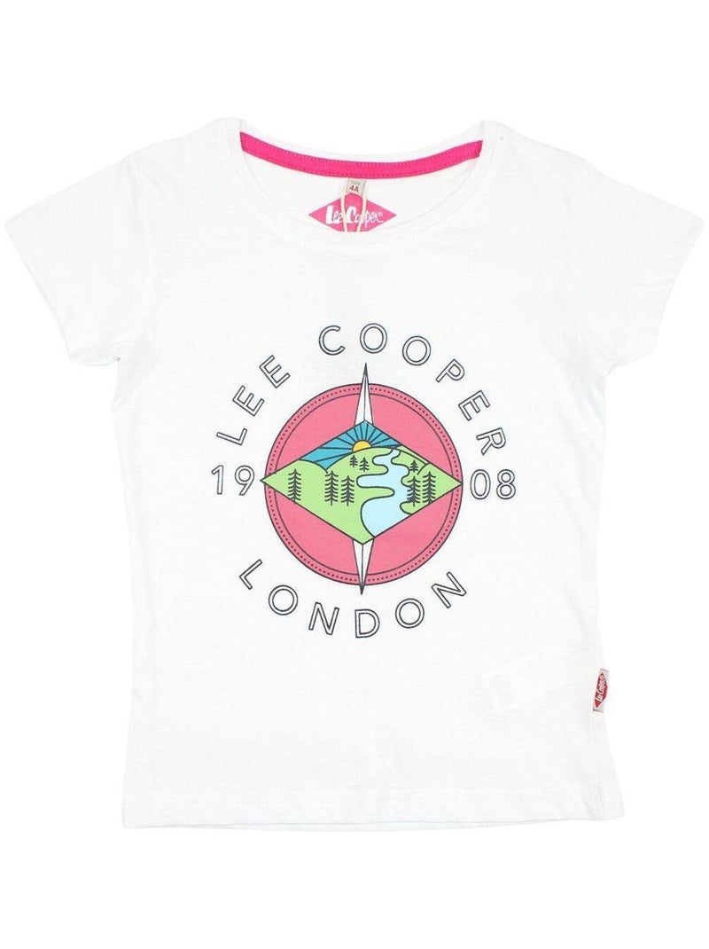 Lee Cooper - T-shirt imprimé Lee Cooper en coton Blanc - Kiabi