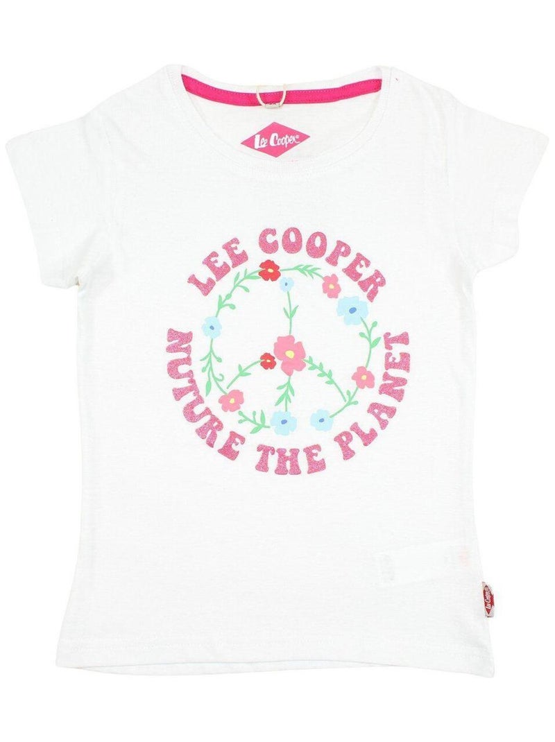 Lee Cooper - T-shirt imprimé Lee Cooper en coton Blanc - Kiabi