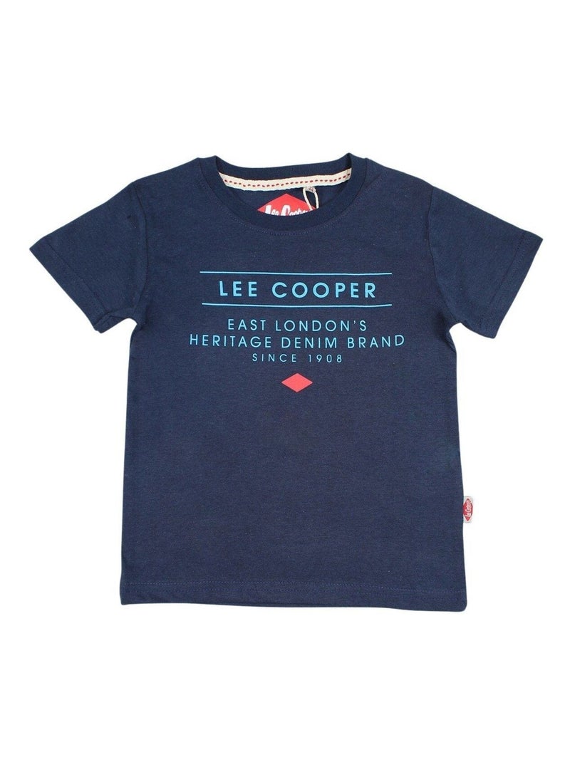 Lee Cooper - T-shirt imprimé Lee Cooper en coton Bleu marine - Kiabi