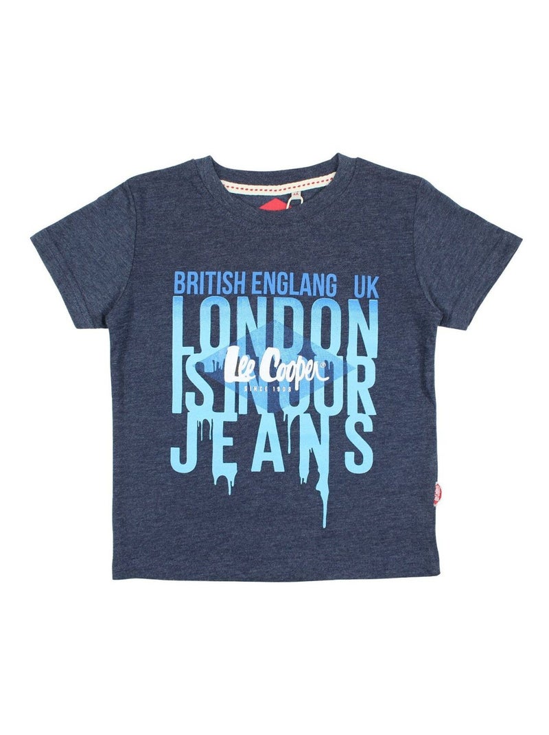 Lee Cooper - T-shirt imprimé Lee Cooper en coton Bleu marine - Kiabi