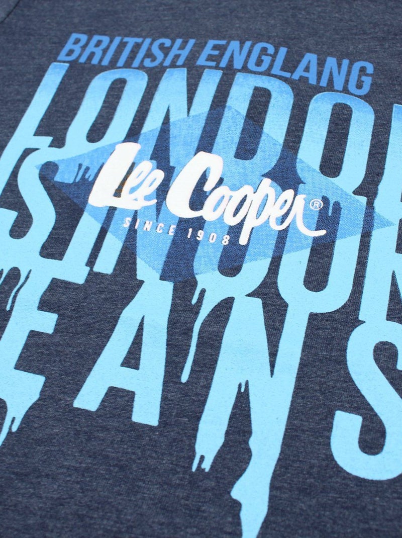 Lee Cooper - T-shirt imprimé Lee Cooper en coton Bleu marine - Kiabi