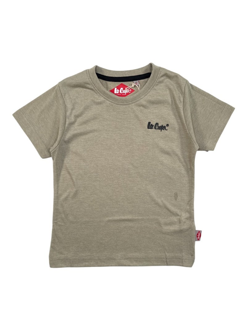 Lee Cooper - T-shirt imprimé Lee Cooper en coton Kaki - Kiabi