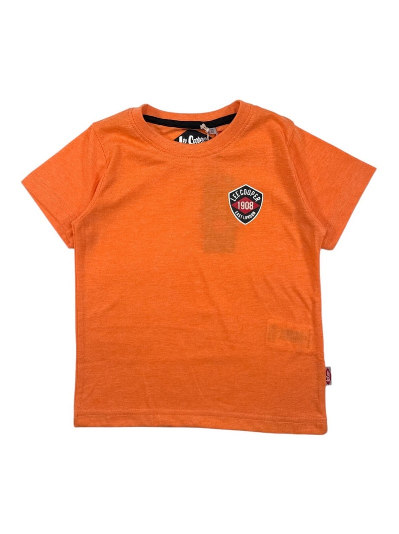 Lee Cooper - T-shirt imprimé Lee Cooper en coton Orange - Kiabi