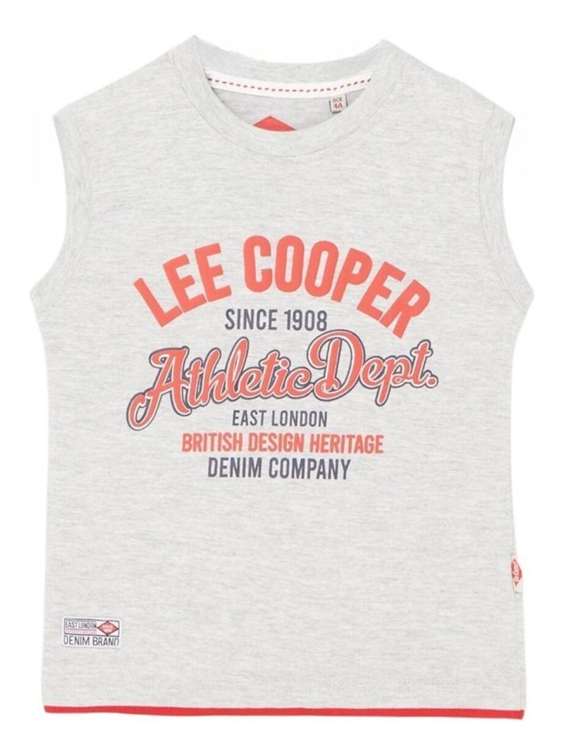 Lee Cooper - T-shirt imprimé logo en coton Gris - Kiabi