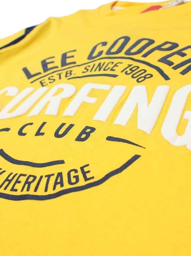 Lee Cooper - T-shirt imprimé logo en coton Jaune - Kiabi