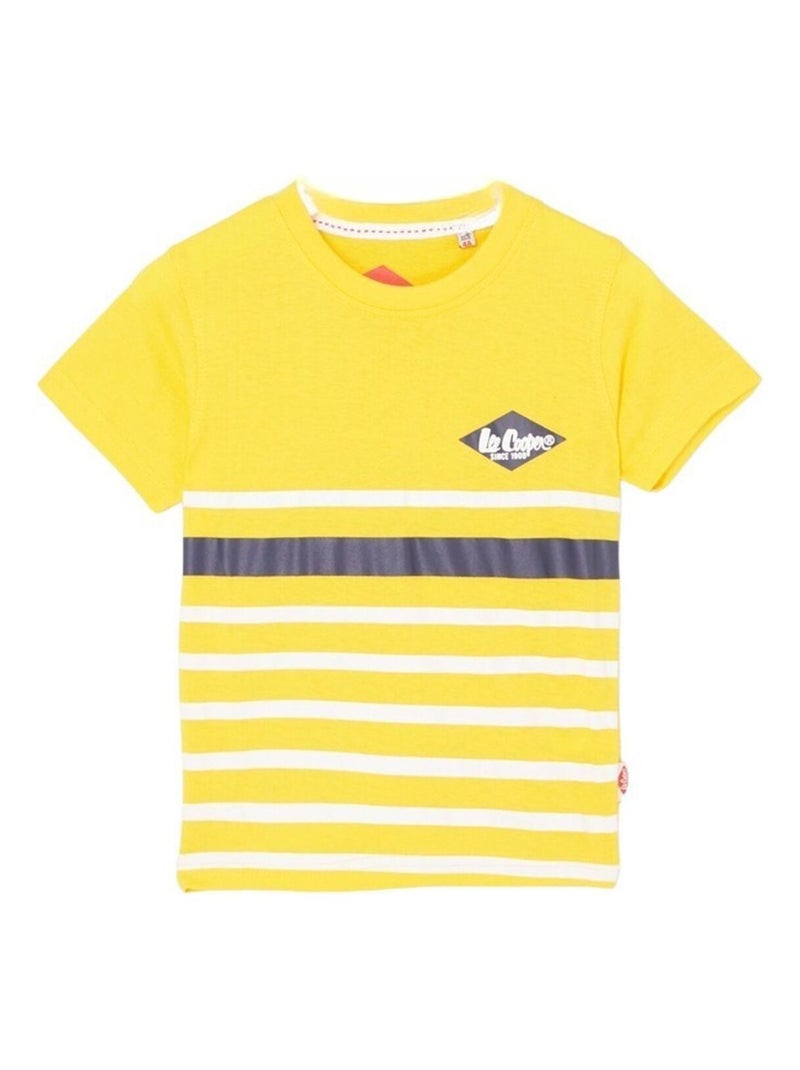 Lee Cooper - T-shirt imprimé logo en coton Jaune - Kiabi