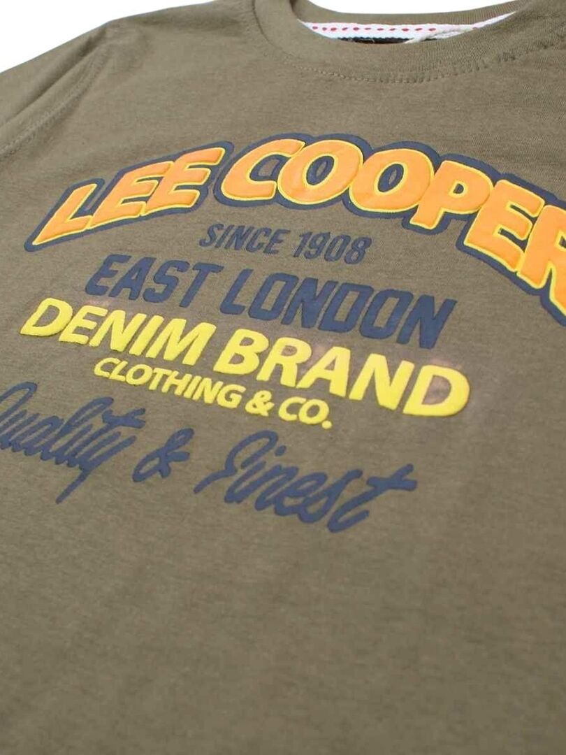 Lee Cooper T-Shirt Manica Corta Per Bambini E Ragazzi - Capo Basic Estivo