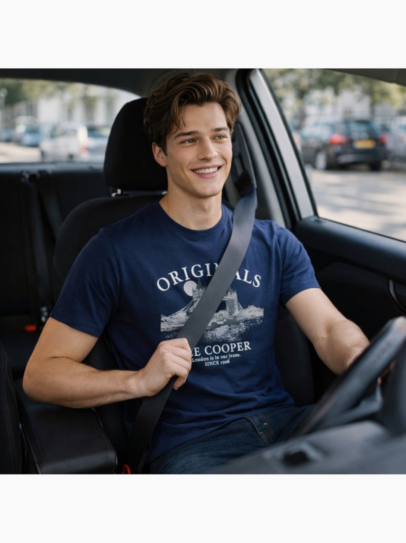 Lee Cooper - T-shirt Londres homme Bleu marine - Kiabi