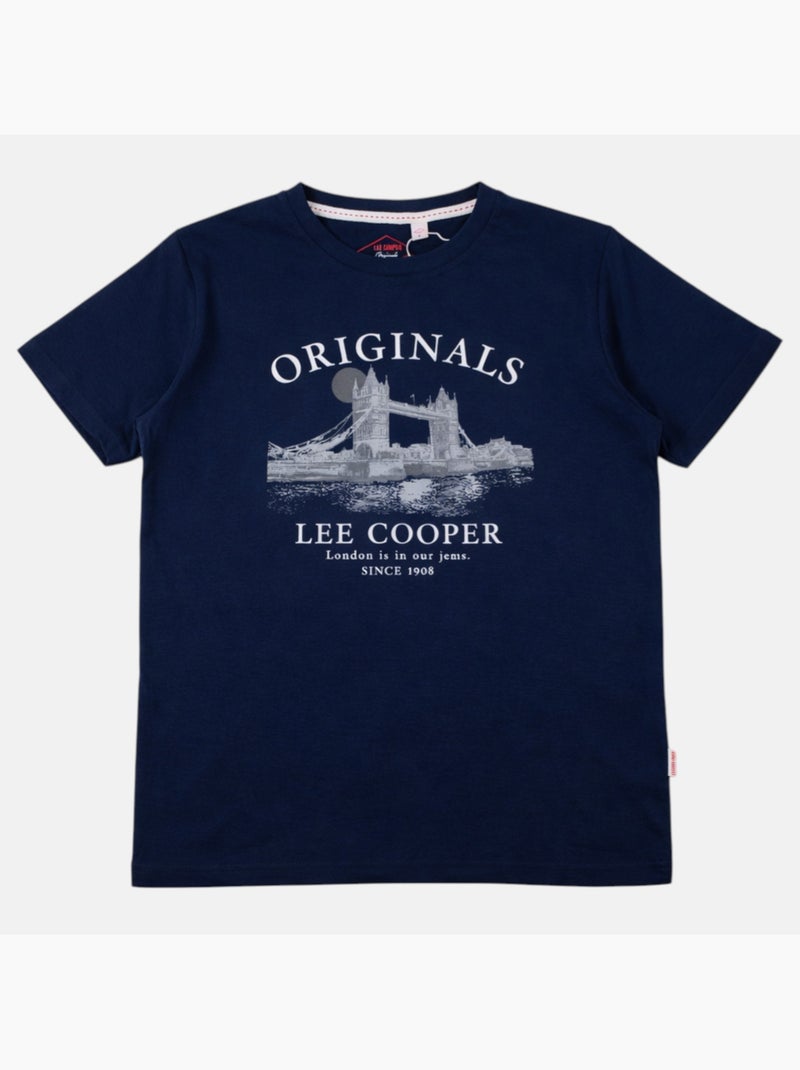 Lee Cooper - T-shirt Londres homme Bleu marine - Kiabi