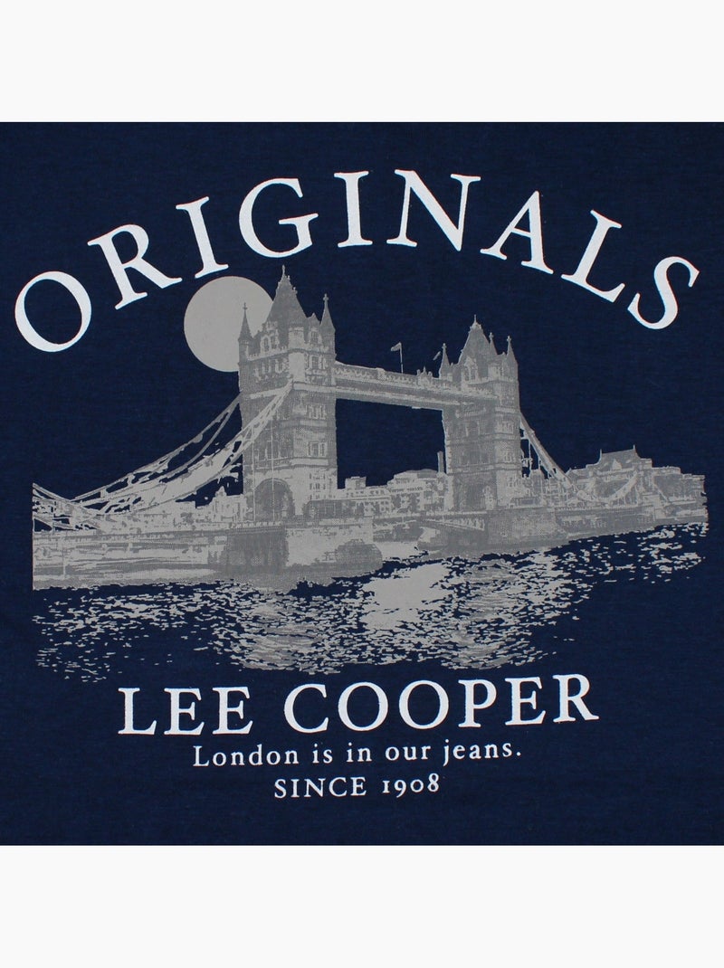 Lee Cooper - T-shirt Londres homme Bleu marine - Kiabi