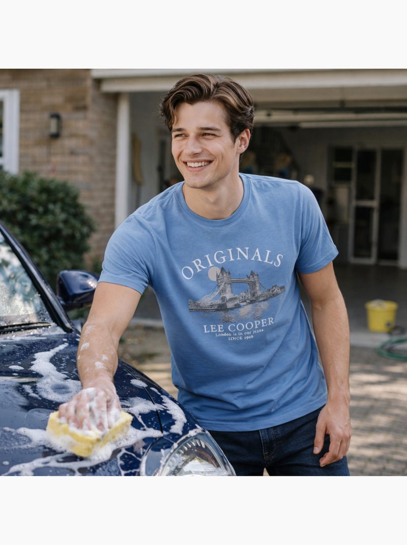 Lee Cooper - T-shirt Londres homme Bleu - Kiabi