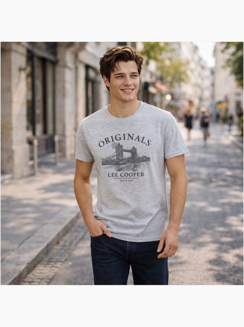 Lee Cooper - T-shirt Londres homme Gris - Kiabi