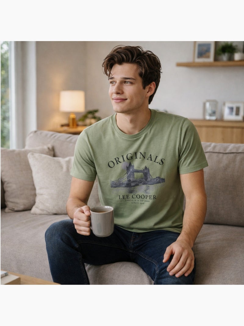 Lee Cooper - T-shirt Londres homme Vert - Kiabi