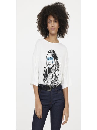 Lee Cooper - T-shirt manches 3/4 viscose loose AMERA