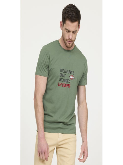 Lee Cooper - T-shirt manches courte coton regular ALEKO - Kiabi