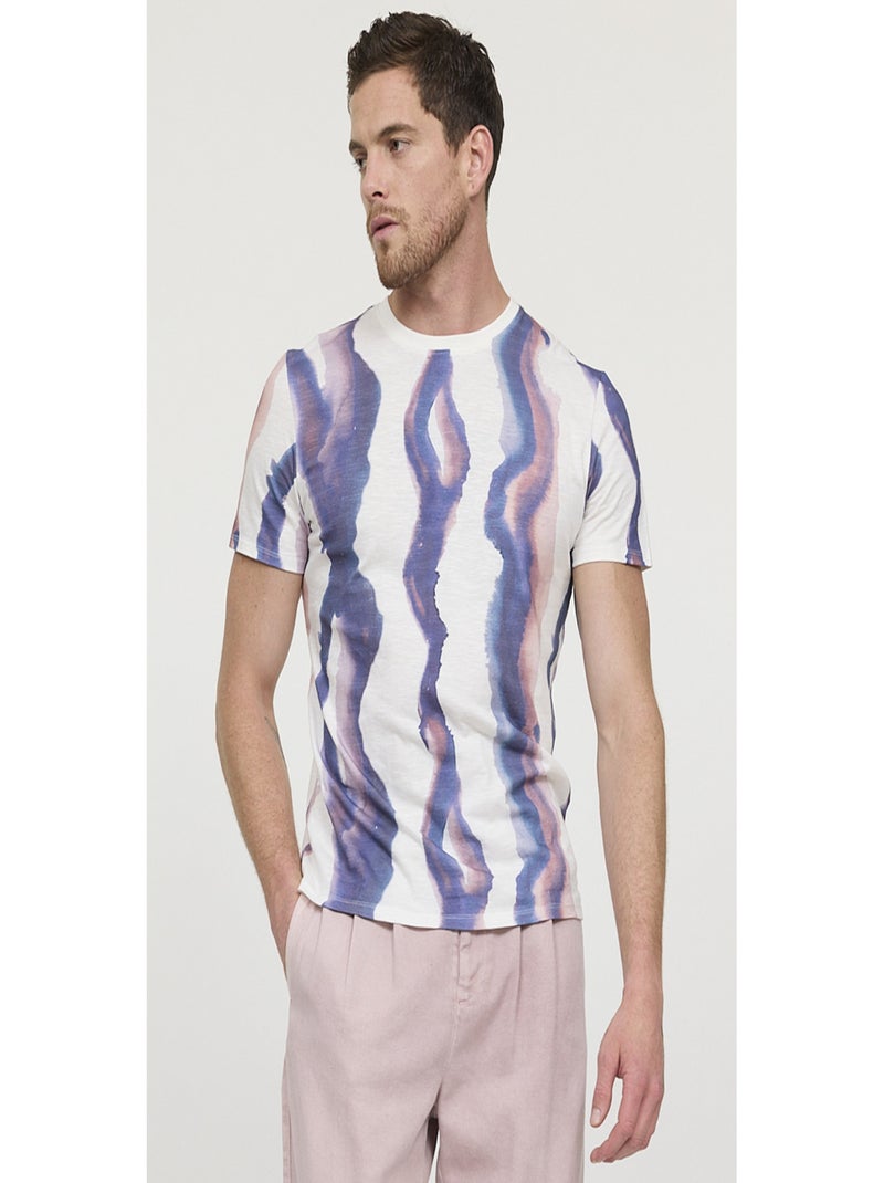 Lee Cooper - T-shirt manches courte coton regular AMITO Bleu marine - Kiabi