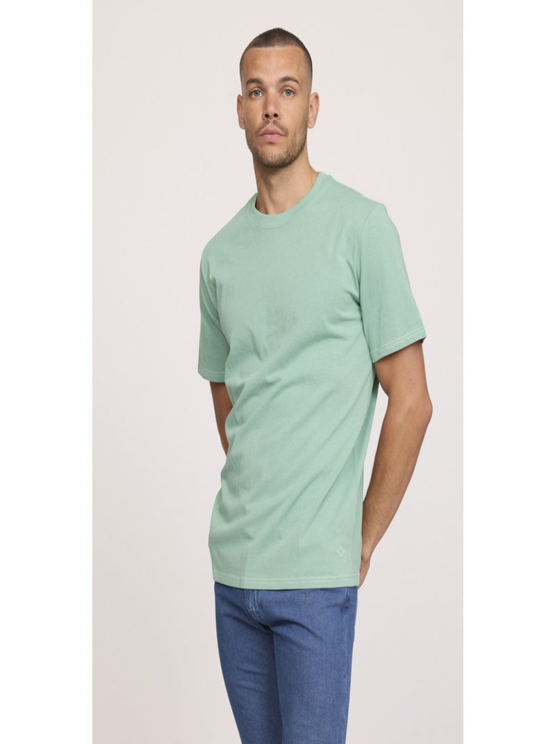 Lee Cooper - T-shirt manches courte coton regular AUBIN Vert Sauge - Kiabi