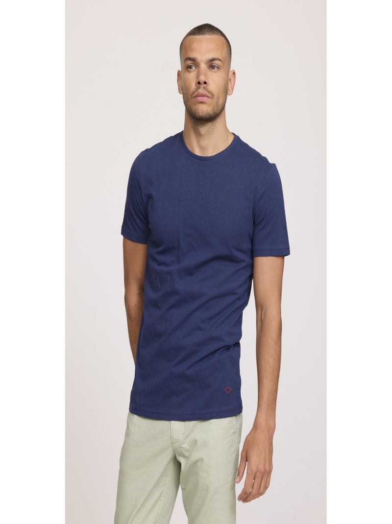 Lee Cooper - T-shirt manches courte coton regular AYLAN Bleu marine - Kiabi