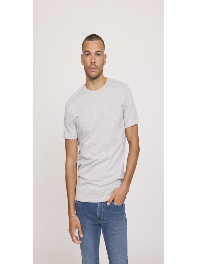 Lee Cooper - T-shirt manches courte coton regular AYLAN Gris - Kiabi