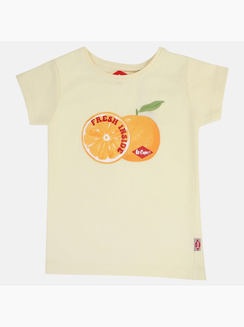 Lee Cooper - T-shirt manches courtes avec dessin Beige - Kiabi