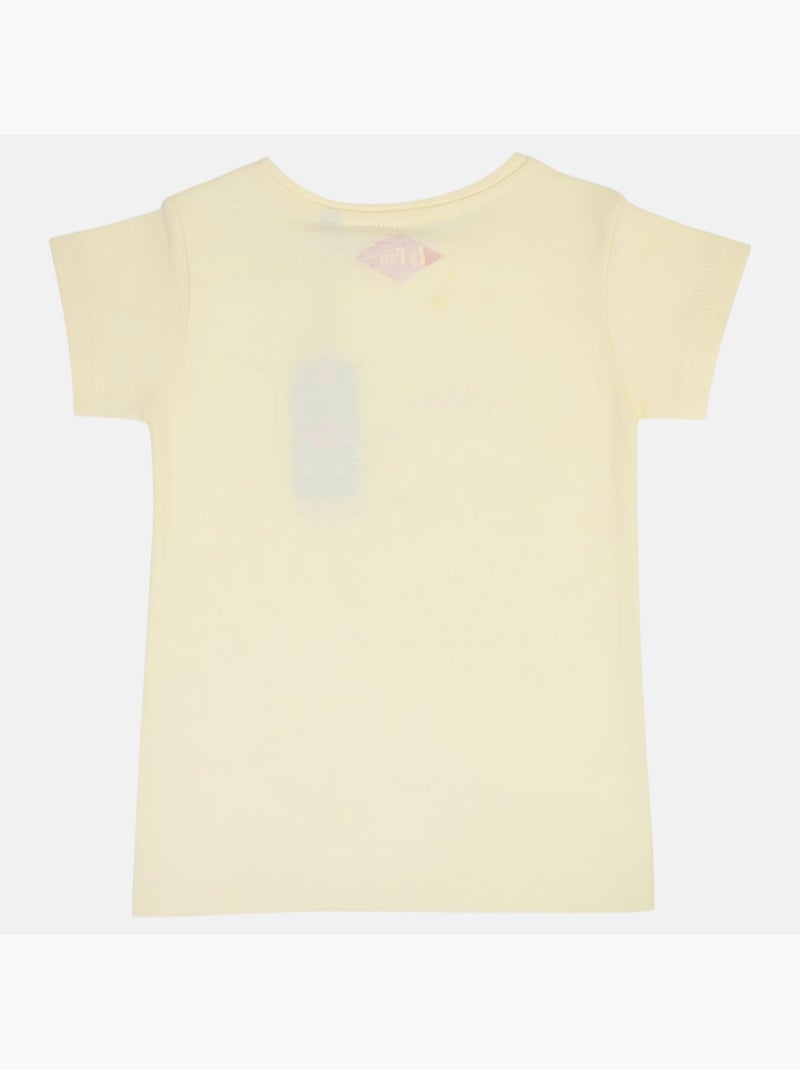 Lee Cooper - T-shirt manches courtes avec dessin Beige - Kiabi