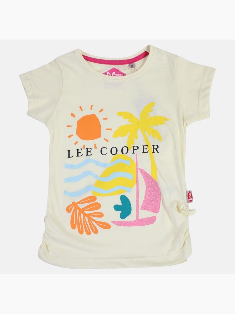 Lee Cooper - T-shirt manches courtes avec dessin Blanc - Kiabi