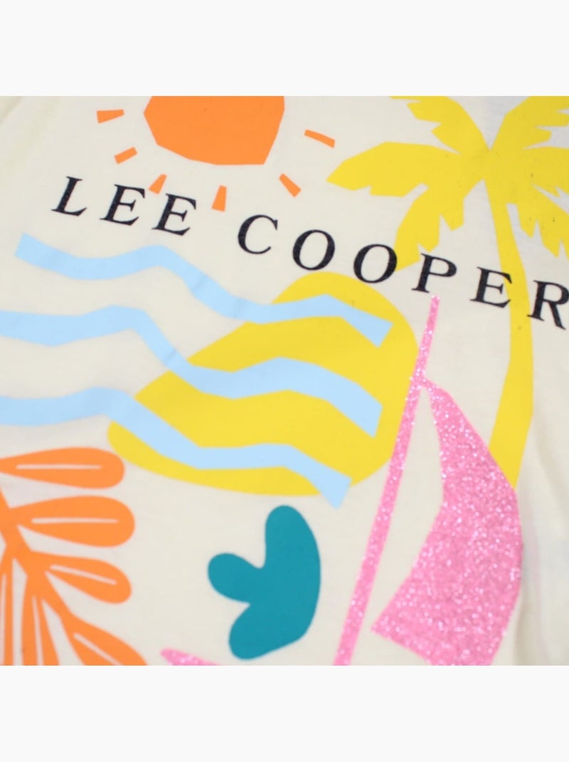 Lee Cooper - T-shirt manches courtes avec dessin Blanc - Kiabi