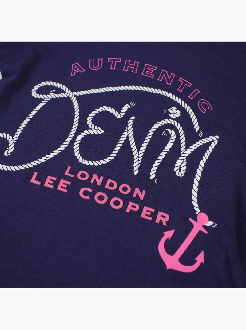 Lee Cooper - T-shirt manches courtes avec dessin Bleu marine - Kiabi
