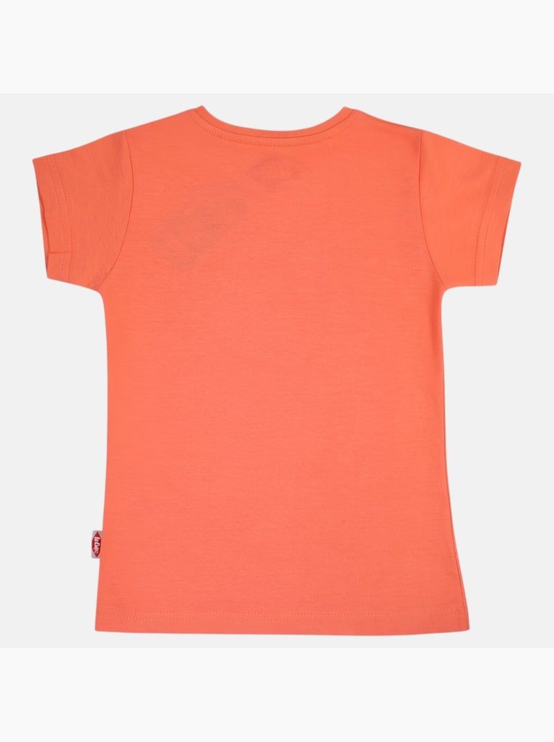 Lee Cooper - T-shirt manches courtes avec dessin Orange - Kiabi